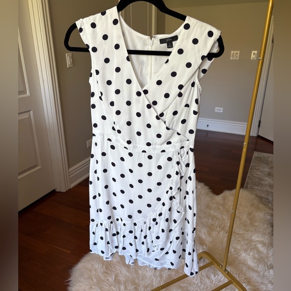 JCrew Polka Dot wrap dress, size 2 - Picture 4 of 7